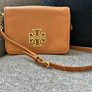 Tory Burch Brown Leather Crossbody Bag